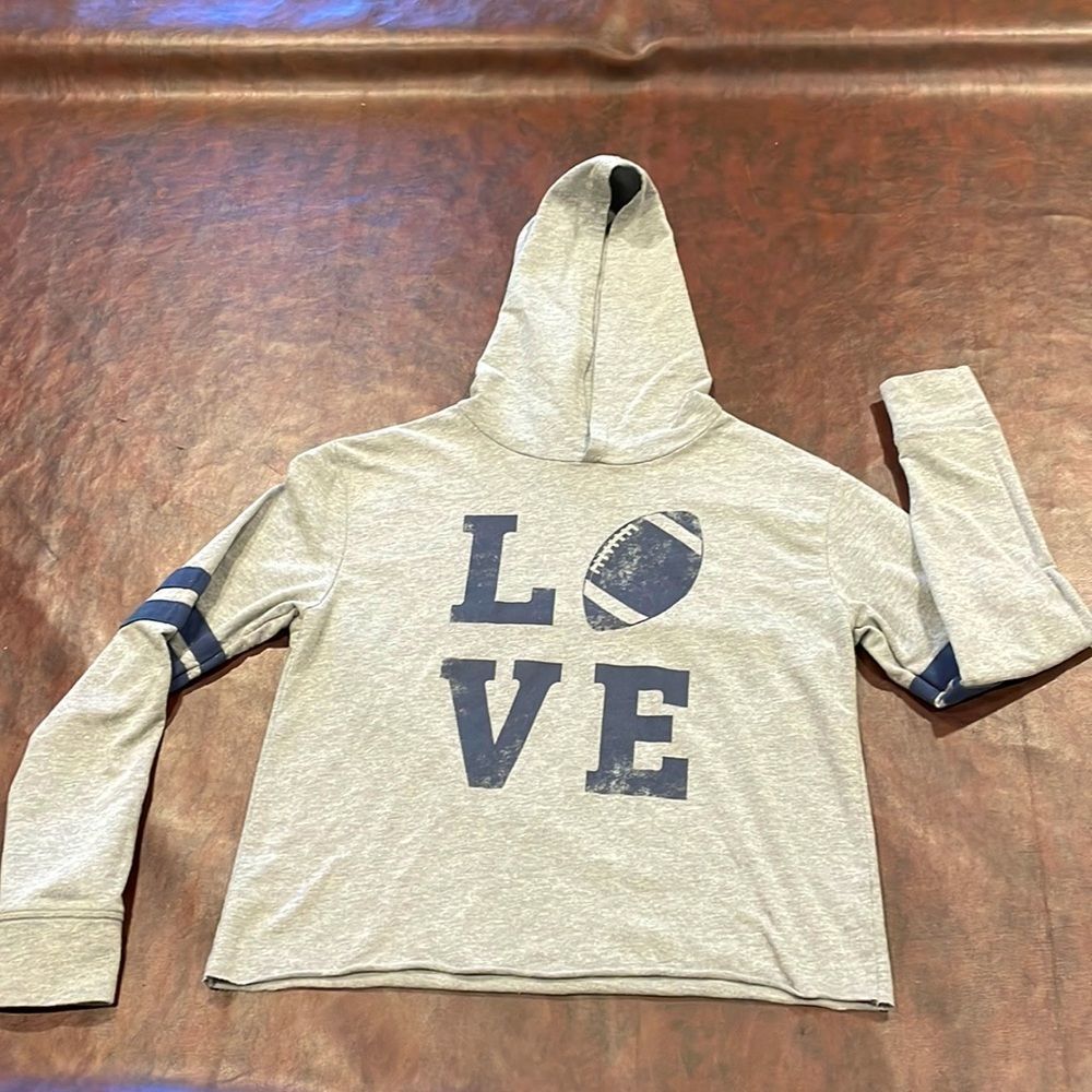 Lightweight cropped football hoodie Size Small‎